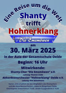 Shanty trifft Hohnerklang am 30. März 2025