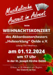 Akkordeonorchester Hohnerklang Oelde Adventskonzert 2024