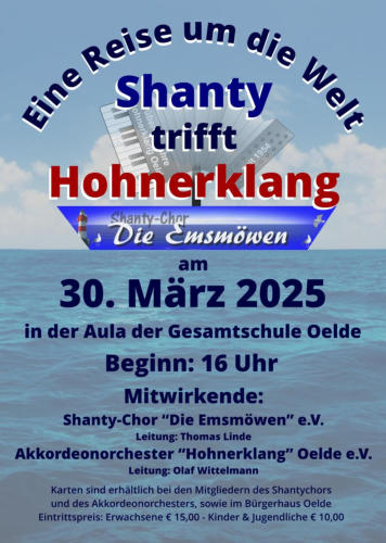 Shanty trifft Hohnerklang am 30. März 2025