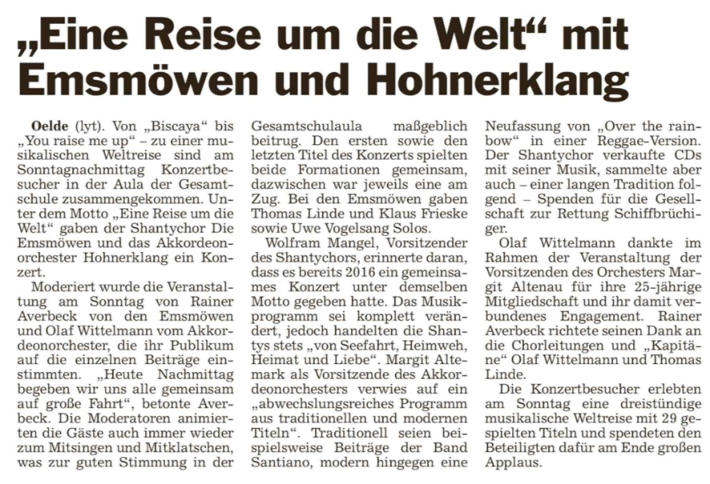 Artikel aus "Die Glocke" vom 01.04.2025